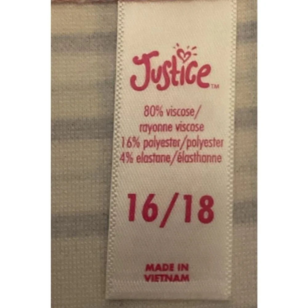Justice Girls Plaid Cami Dress Size 16/18 XL Pink Cream Checker Shift Fun Retro